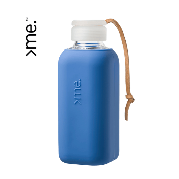 Squireme - Glass Silicon Bottle Blue